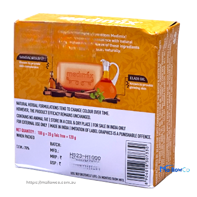 Medimix Ayurvedic Soap -Free Caticura Talc