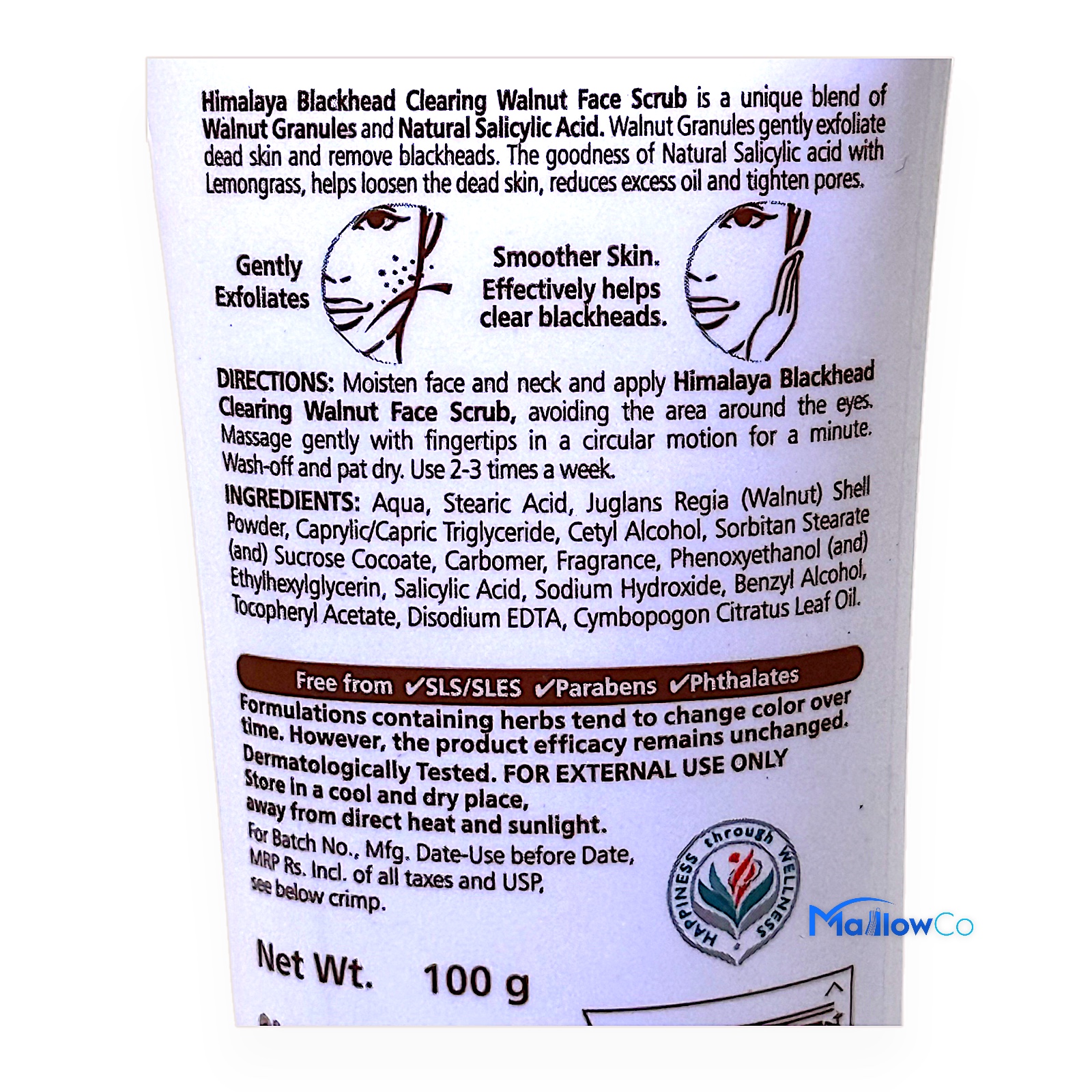 Himalaya Blackhead Clearing Walnut Facewash